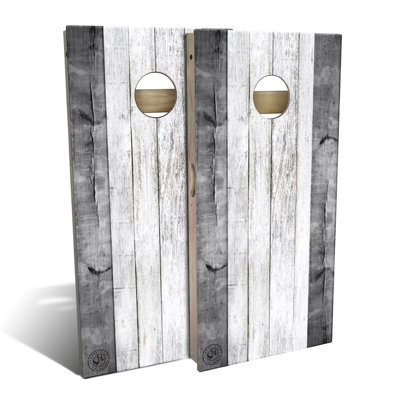 Slick Woody's Cornhole Co Solid Wood Foldable Cornhole Set