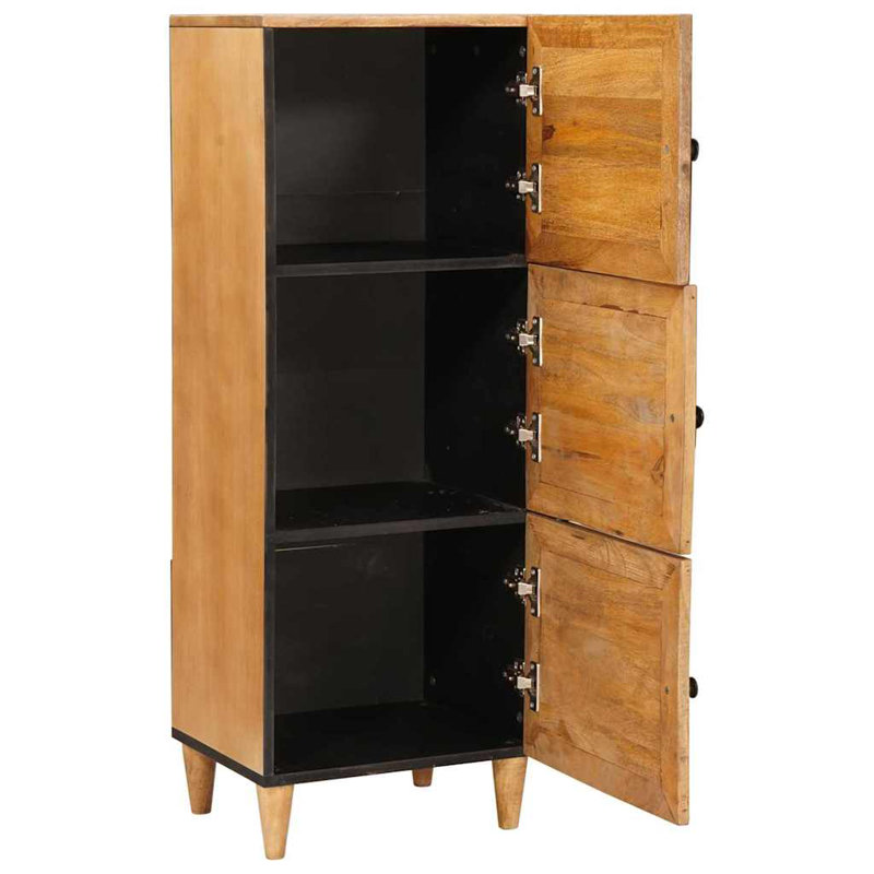 Solid Wood Rectangle Accent Cabinet, Brown