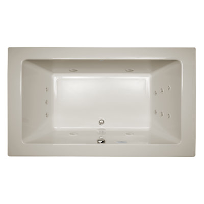 Sia® 72" x 42" Drop In/Undermount Whirlpool Bathtub