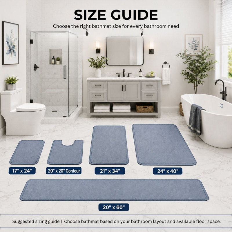 Tapis pour salle de bain Better Trends Indulgence, Beige, Rectangle - L 24 x l 17