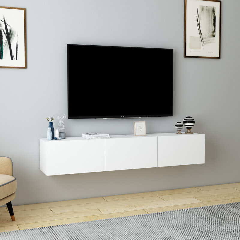 Analeese TV Stand for TVs up to 70", White