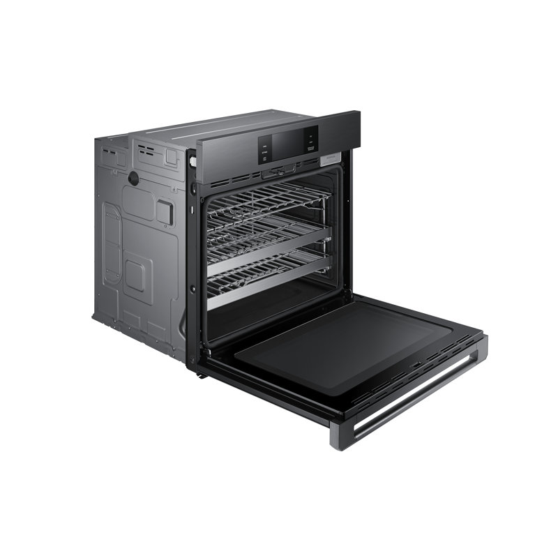 30" Single Wall Oven Steam, Contemporary, Graphite Stainless
