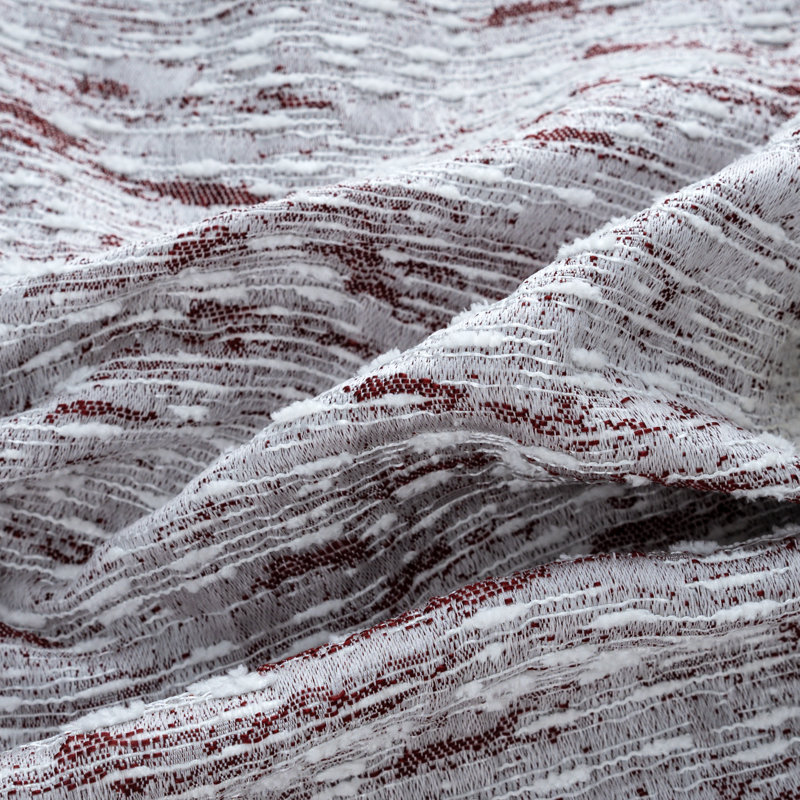Paire de rideaux en jacquard tissé Aryella, Gris, 36 po x 84 po, 2