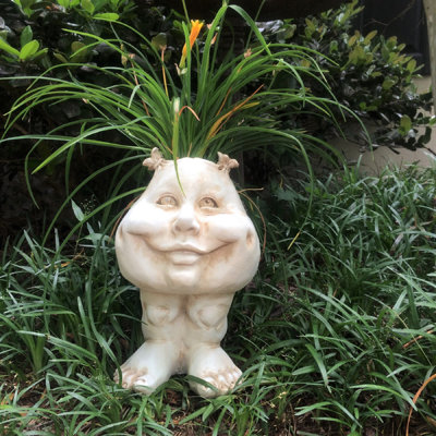 Muggly's Sister Suzy Q Face Statue Planter
