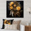 Reproduction d'art en métal «Yellow Dream Catcher Gilded Dreams»