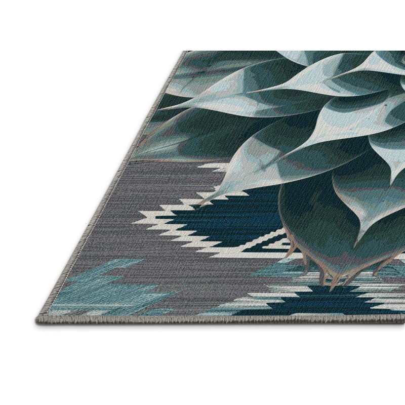  Tapis lavable Agave Plant Southwestern, Tapis de couloir 2 pi x 4 pi