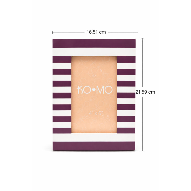 Picture Frame, Purple/White