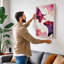 Elephants in Conversation Boho - Wrapped Canvas-1681074870-1681074878