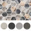 Recycled 1.88" x 1.88" Glass Honeycomb Mosaic Wall  Tile-45293121
