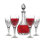 Dublin Crystal 5 Piece Wine Decanter 28oz & Goblet 12oz Set