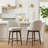 Swivel Upholstered Counter Stool-841093883