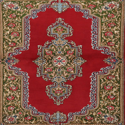 Tapis oriental rouge / bleu / brun