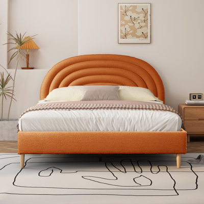 Halis Upholstered Scalloped Bed