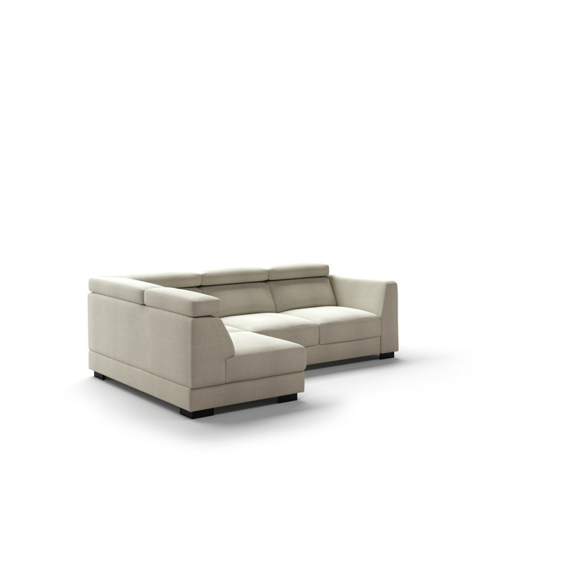 Halti LHF Loveseat Sleeper + RHF Chaise - Atlantic 02 - 402/6 Walnut, Left Hand Facing