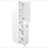 Modern Tall Cabinet with Adjustable Multi-Tier Storage Shelf