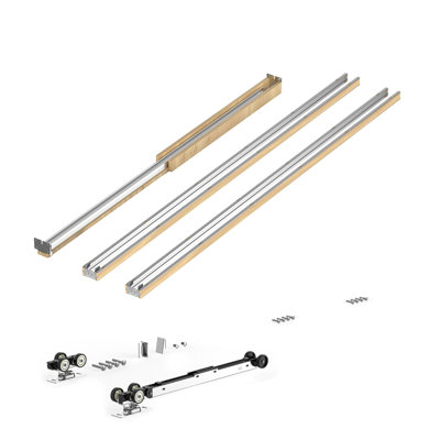 Pocket Door Frame Kit for 24-30 in. Wide x 80 in. High Doors with Two-Way Soft Close Mechanism, Wood and Galvanized Steel Construction