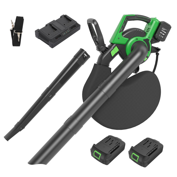 Rechargeable Type-C Battery Powered 4-Setting Adjustable 270Km/H Wind 3-In-1 Cordless Blower, Vacuum And Mulcher With 4 + Turbo Speeds
