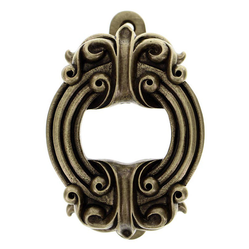 Sforza Door Knocker, Antique Brass