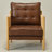 28.7'' W Top-grain Genuine Leather Accent Chair With Jute Rope Wrapped Arms-1012755208-1012755206