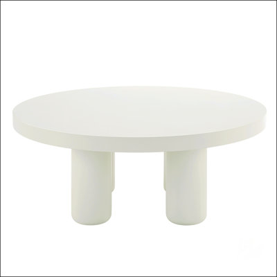 Table basse à finition blanche