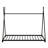 Metal House Platform Bed With Triangle Structure-459584694