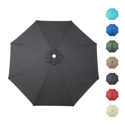 10ft Market Umbrella Canopy Replacement for 8 Ribs Patio Umbrella