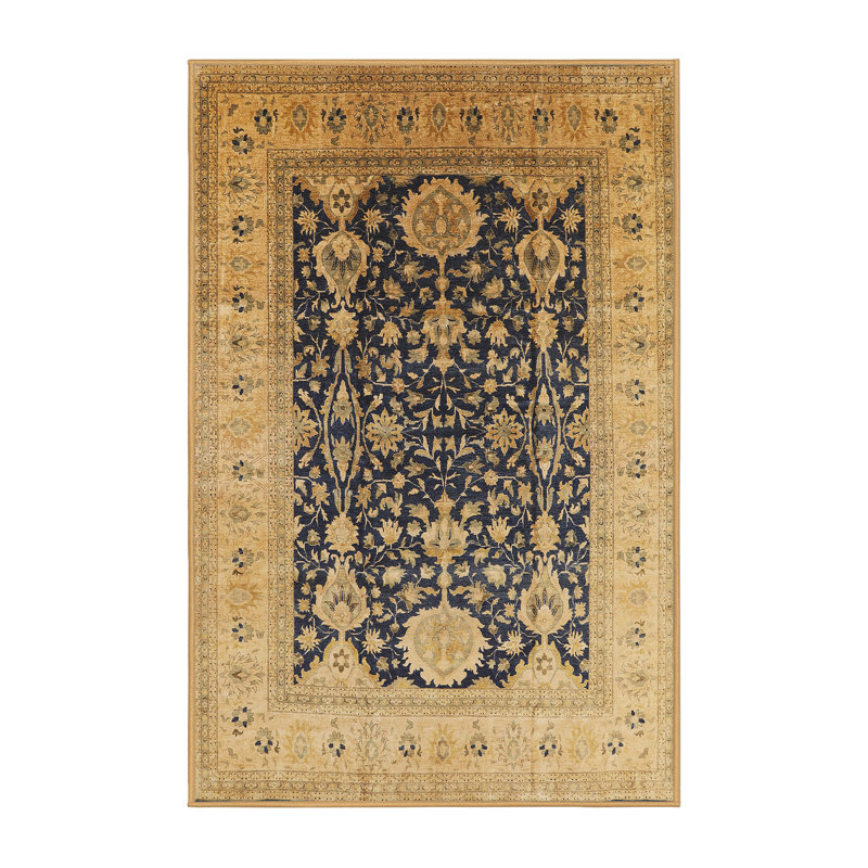 Tapis oriental beige / noir Dirazan, Rectangle 5 pi x 7 pi