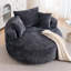 Fauteuil d'appoint rond, fauteuil demi-tonneau pivotant sur chenille à 360 °, canapé-lit moelleux moderne-42712341