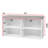 Yak About It Double Seater Storage Bench With Top Cushion - White