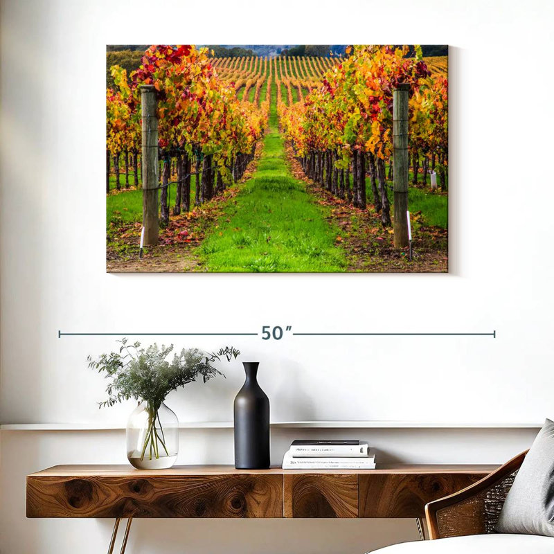 Yarlin California Spring Vineyard, H 26 po x l 39 po