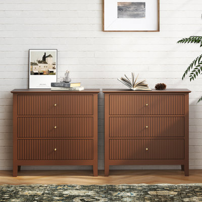 3 Drawer Dresser Set （set Of 2)
