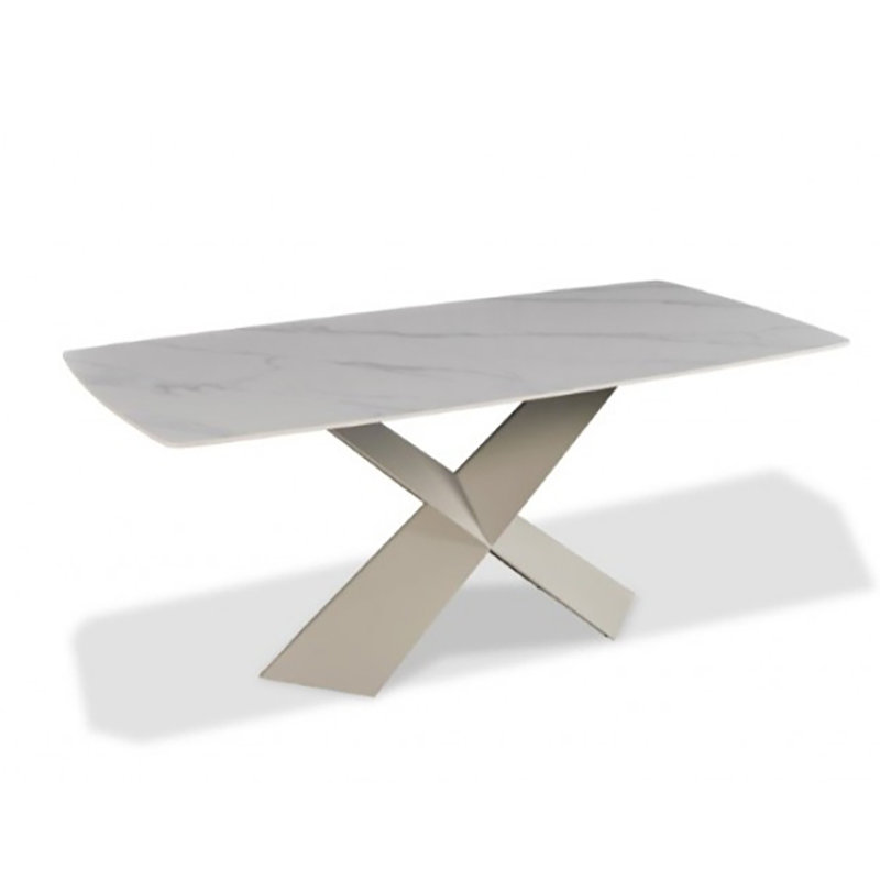 Table de salle à manger Jakhai, Brun