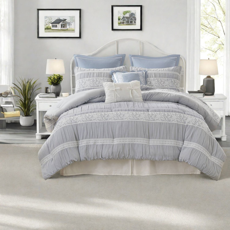 Premium Queen Bedding Sets, Polyester Elegance, Cozy Home Retreat