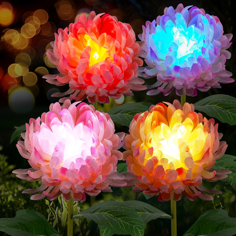 28'' Multi Color Low Voltage Solar Powered Integrated LED Pathway Light Pack