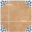 Degas 8-7 / 8 po X 8-7 / 8 po Carreau de porcelaine pour plancher et mur-114210919