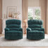 Fauteuil inclinable manuel pivotant de 39,7 po de largeur (ensemble de 2)