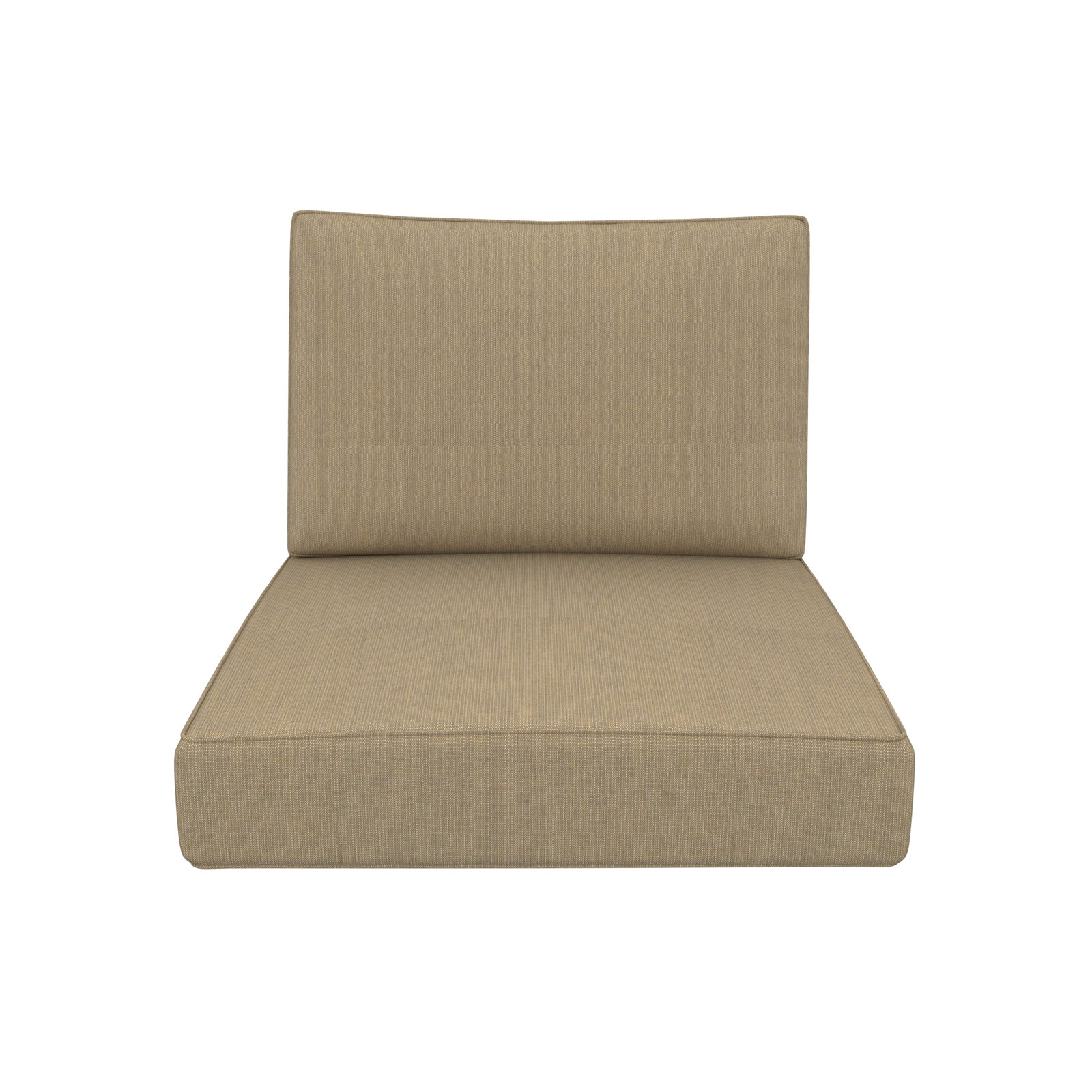 Lani 25" Sunbrella® Seat and Back Cushion, Spectrum Mushroom Sunbrella® Plainweave