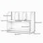 Bibliothèque standard H 23,88 po x l 31,76 po