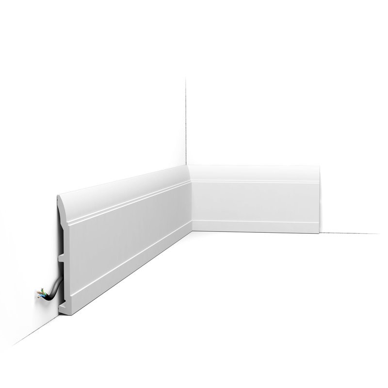 Moulure en polystyrène à fort impact blanc P 5/8 po x l 5-7 / 8 po x L 78-3 / 4 po