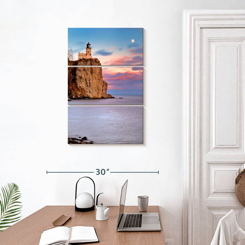 Alvord Split Rock Lighthouse Sunset, 32" H x 20" W