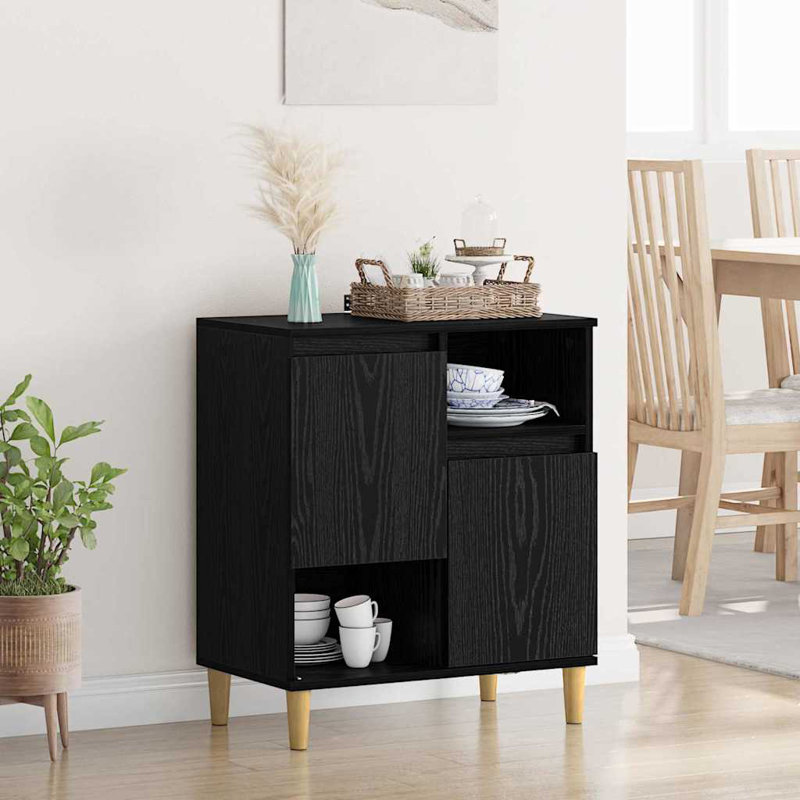 60cm Sideboard, Black Oak