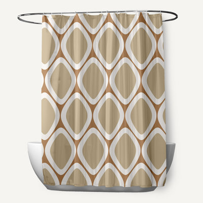 Schacher Geometric Single Shower Curtain