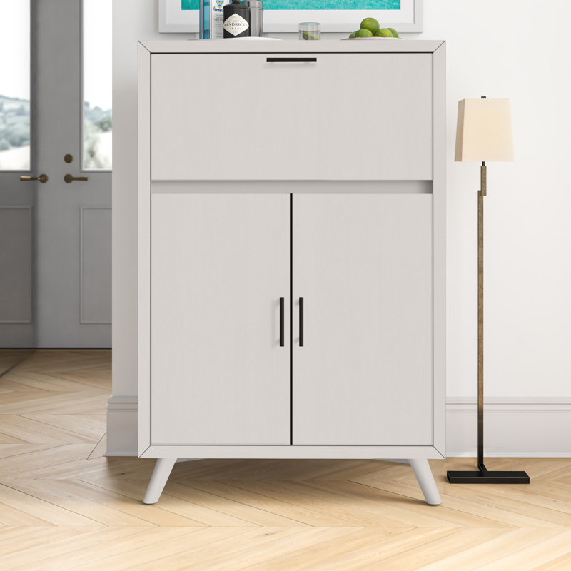 Armoire bar Williams, Blanc