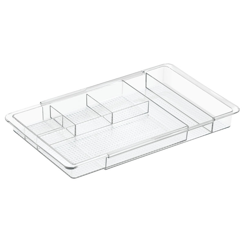 Clear Expandable Plastic Vanity Drawer Organizer