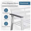 Causeuse de patio en aluminium 52,95 pouces toutes saisons avec accoudoirs en bois blanc et gris