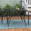 Square Outdoor with Umbrella Hole Dining Table - 94 cm W 94 cm D