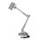 Lampe de bureau à bras articulé de 79 cm de haut avec accent en bois, grande taille, lampe de table en métal réglable, culot E26 25 W max, verte