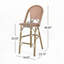 Tabourets de bar en rotin PE