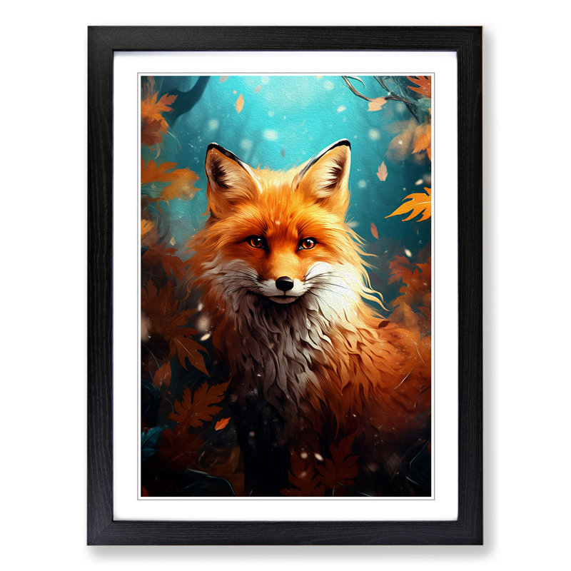Single Picture Frame Print on Wood, 34cm H x 25cm W, Black Framed