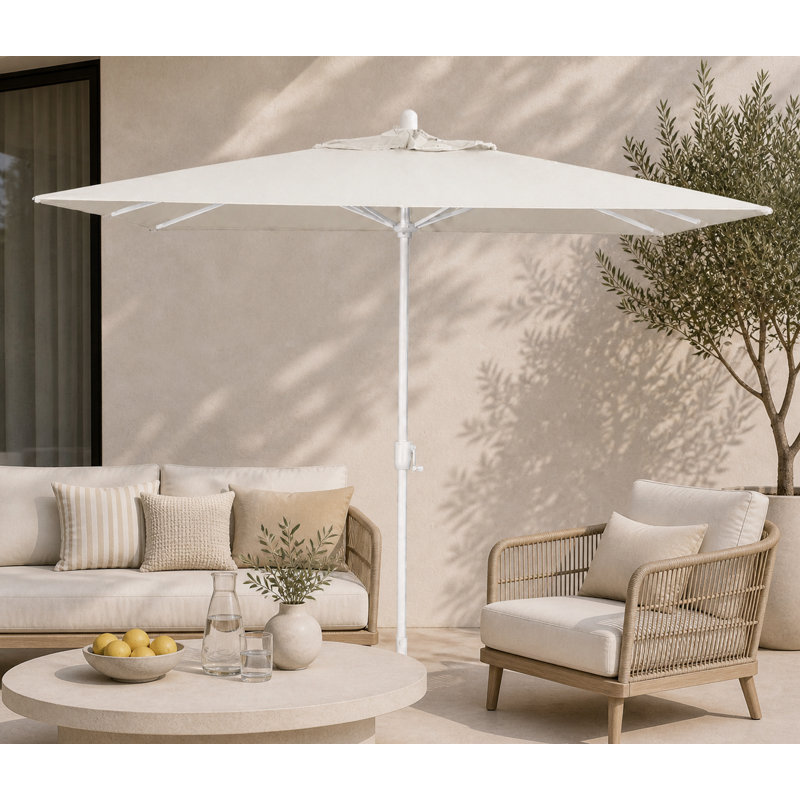 SunbUmbrella 9 pi 10 po x 6 pi 6 po Olivier, Toile Sunbrella® naturel, Sable blanc